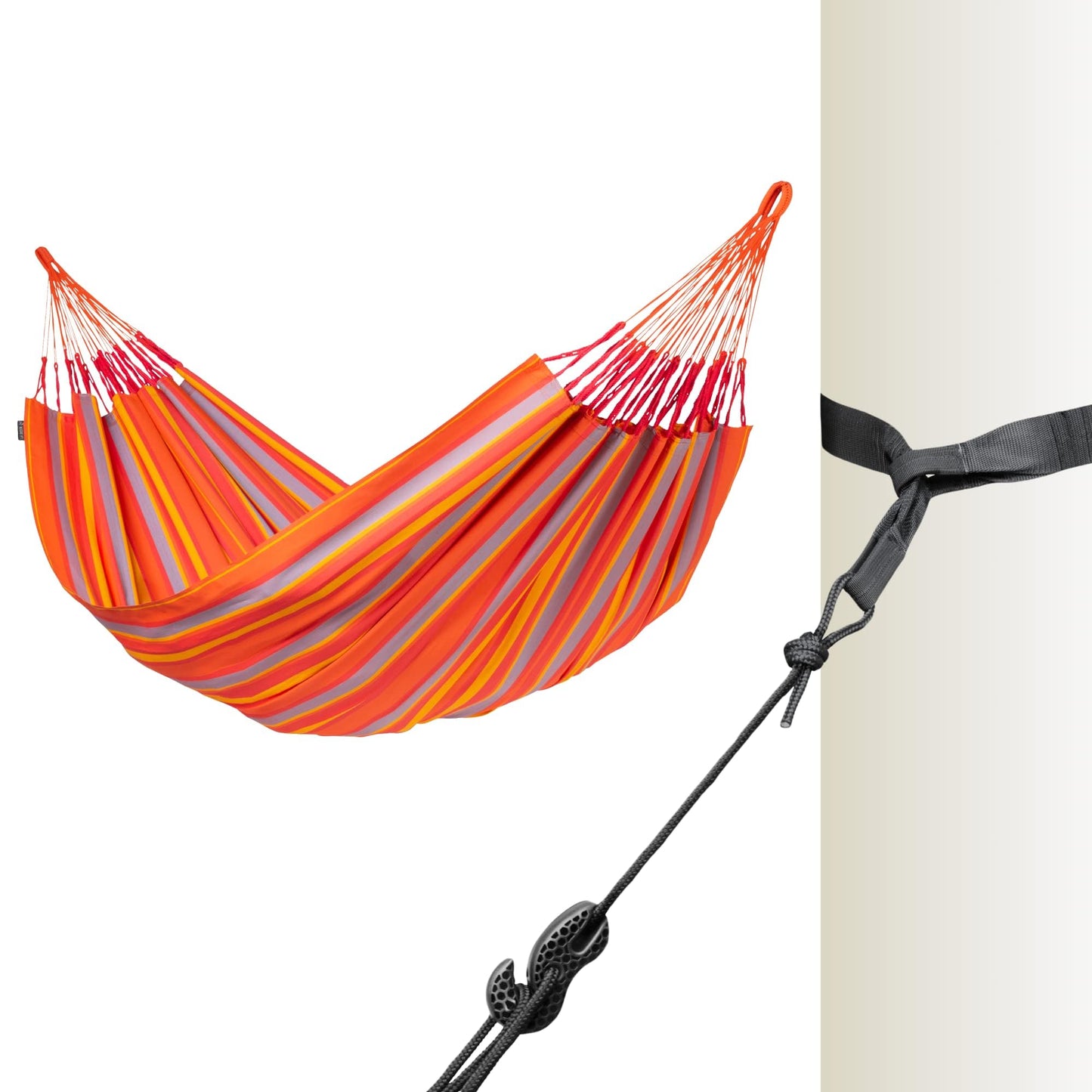 LA SIESTA Brisa classic swing hammock, double (160 cm width), hanging bed suitable for outdoor