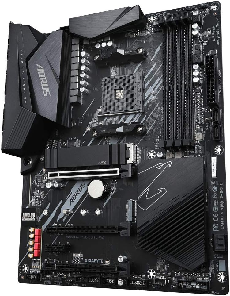 GIGABYTE B650 AORUS Elite AX (AM5/ LGA 1718/ AMD B650/ ATX/ 5-Year Warranty/ DDR5/ M.2/ PCIe 5.0/ USB 3.2 Gen2X2 Type-C/WiFi 6E/ 2.5GbE LAN/Q-Flash Plus/EZ-Latch/Gaming Motherboard)