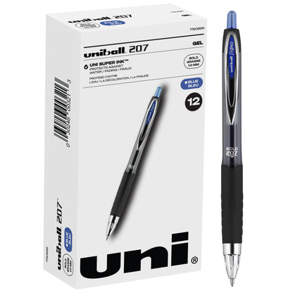 Uniball Signo 207 Gel Pen 12 Pack, 0.5mm Micro Black Pens, Gel Ink Pens | Office Supplies Sold by Uniball are Pens, Ballpoint Pen, Colored Pens, Gel Pens, Fine Point, Smooth Writing Pens