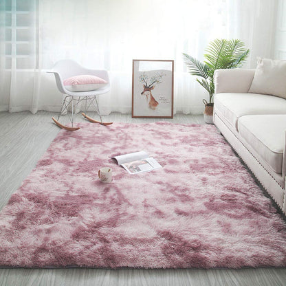 Tinyboy-hbq Area Rugs Shaggy Carpet for Living Room Bedroom Large Fluffy Carpet Modern Non-Slip Mat Multisize Rug Indoor Home Decor (Gray White, 80 x 120 cm)