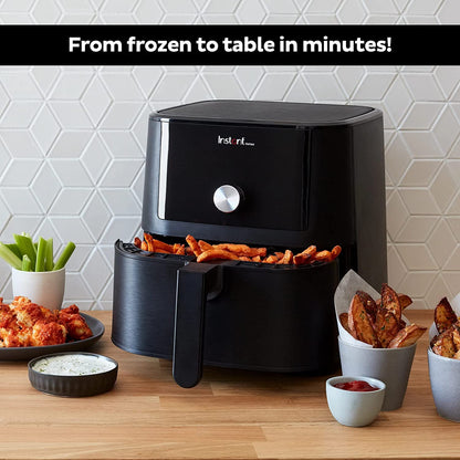 Instant Vortex 5.7L, 1700W Digital Air Fryer Single ClearCook Drawer and 6 Smart Programmes - Air Fry, Bake, Roast, Grill, Dehydrate, Reheat, 2 Years Manufacturer's Warranty