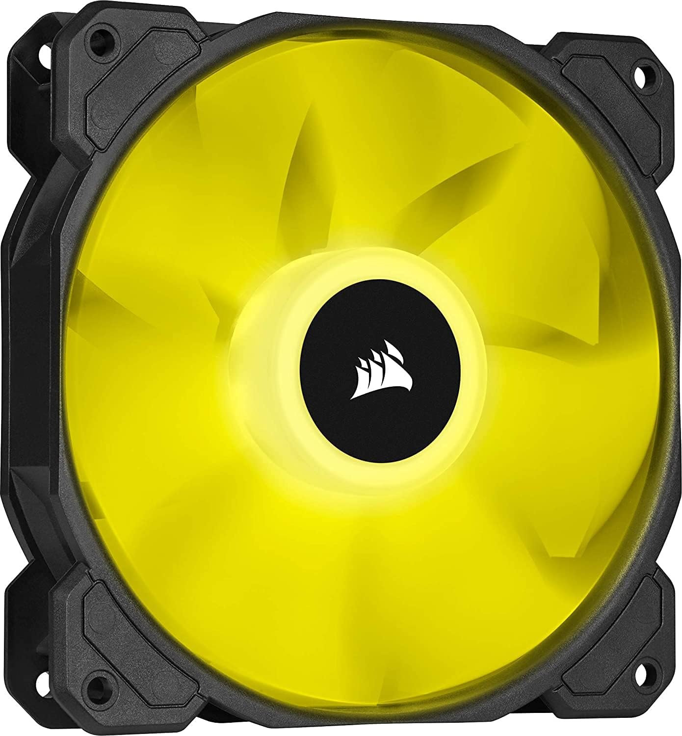 Corsair SP Series, SP120 RGB ELITE, 120mm RGB LED Fan with AirGuide, Single Pack, BLACK