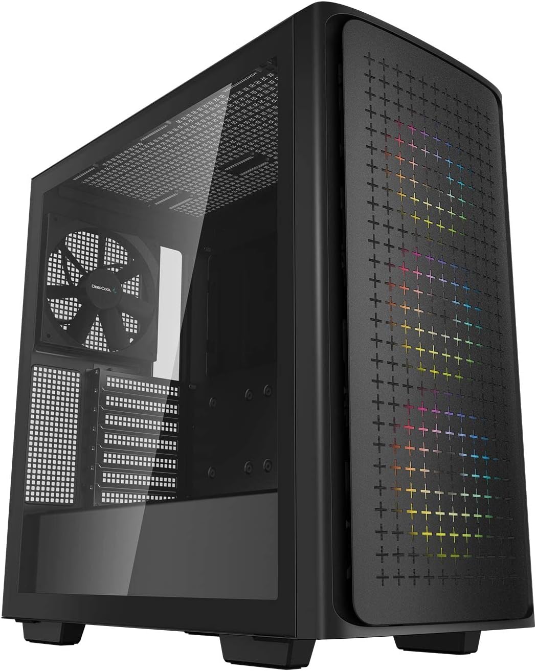 Deepcool MID TOWER CASE CG560 Side window Black MidTower Power supply included No