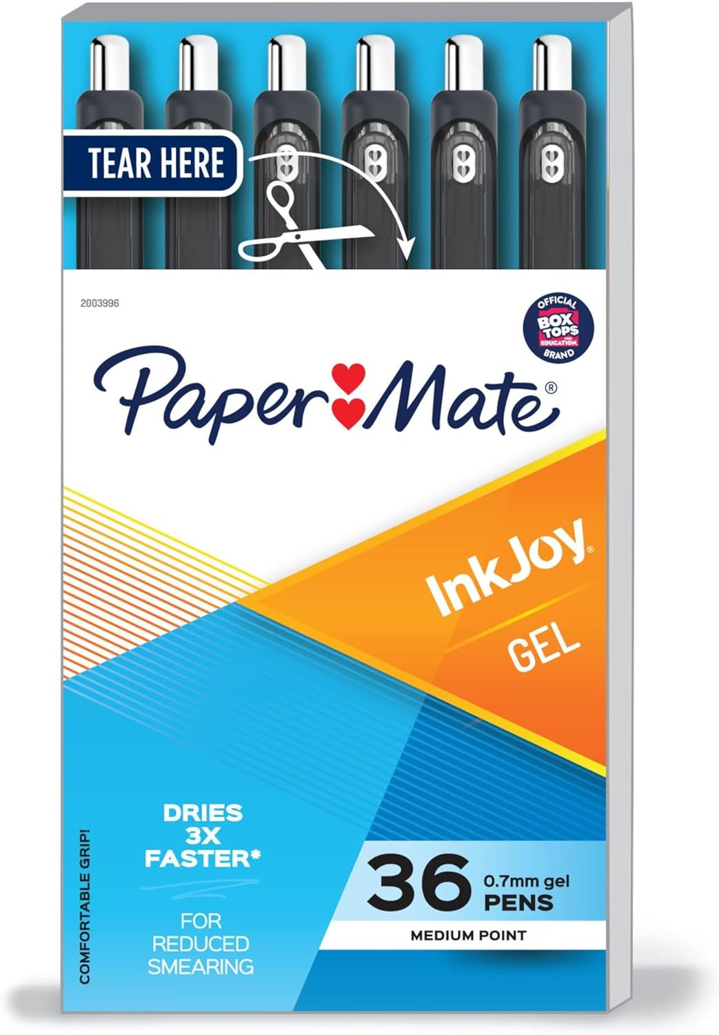 Paper Mate Inkjoy Gel Retractable Pen, 0.7Mm, Ink, Pack Of 14, Assorted (1951636)