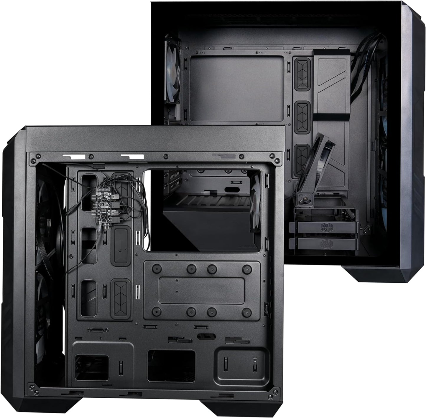 Cooler Master MasterCase H500 ARGB - PC Case with Dual 200mm Fans for High-Volume Airflow, Mesh and Transparent Front Chassis Panels, Flexible ATX Hardware Capacity