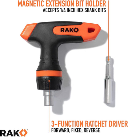 RAK Universal Socket Grip (7-19mm) Multi-Function Ratchet Wrench Power Drill Adapter 2Pc Set - Tool for Men, DIY Handyman, Father/Dad, Husband, Boyfriend, Him, Women