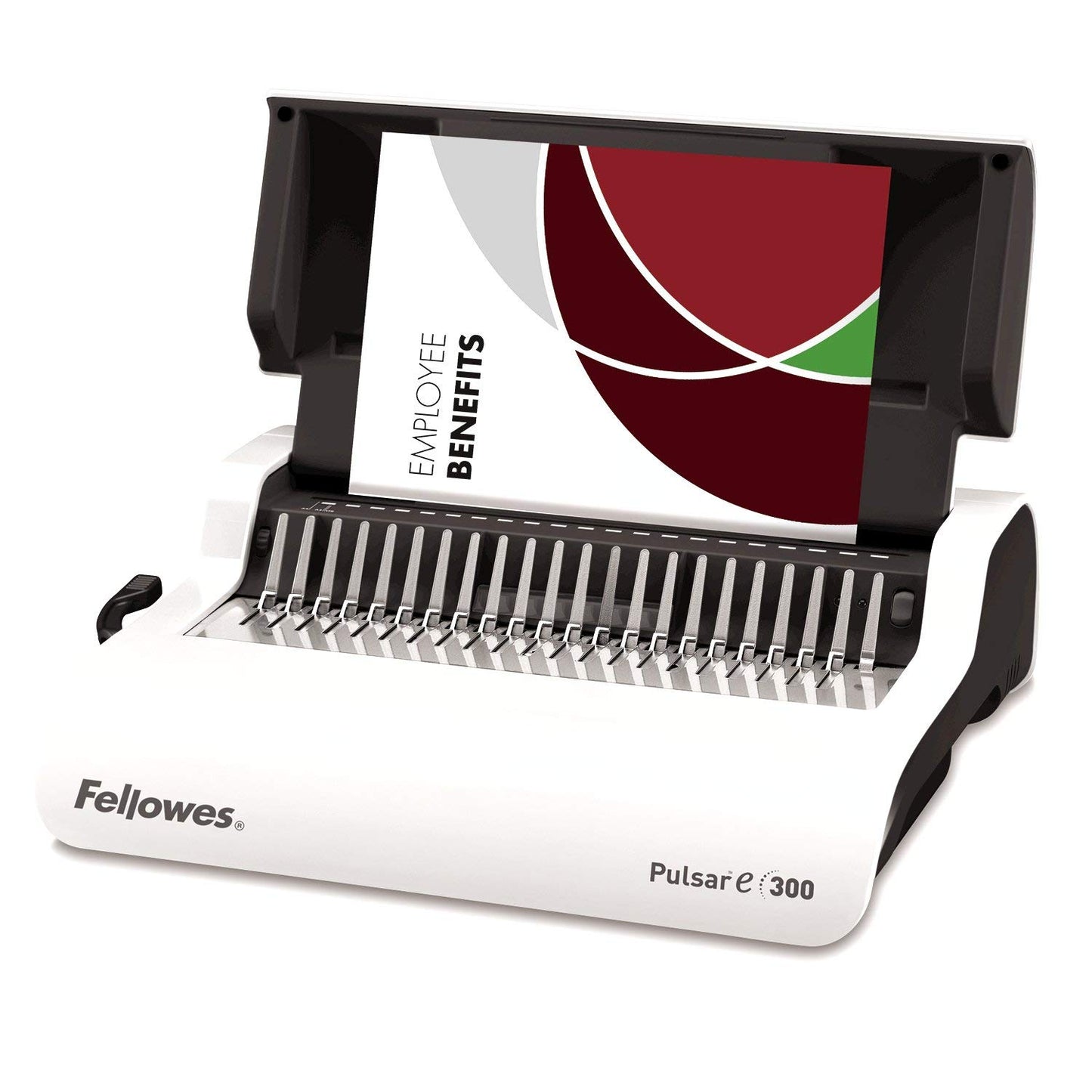 Fellowes Medium Duty Electric Comb Binding Machine Model Pulsar E-300, White