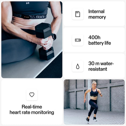 Polar H10 Heart Rate Monitor – ANT+, Bluetooth - Waterproof HR Sensor with Chest Strap - Built-in memory, Software updates - Works with Fitness apps, Cycling computers, Black, M-XXL