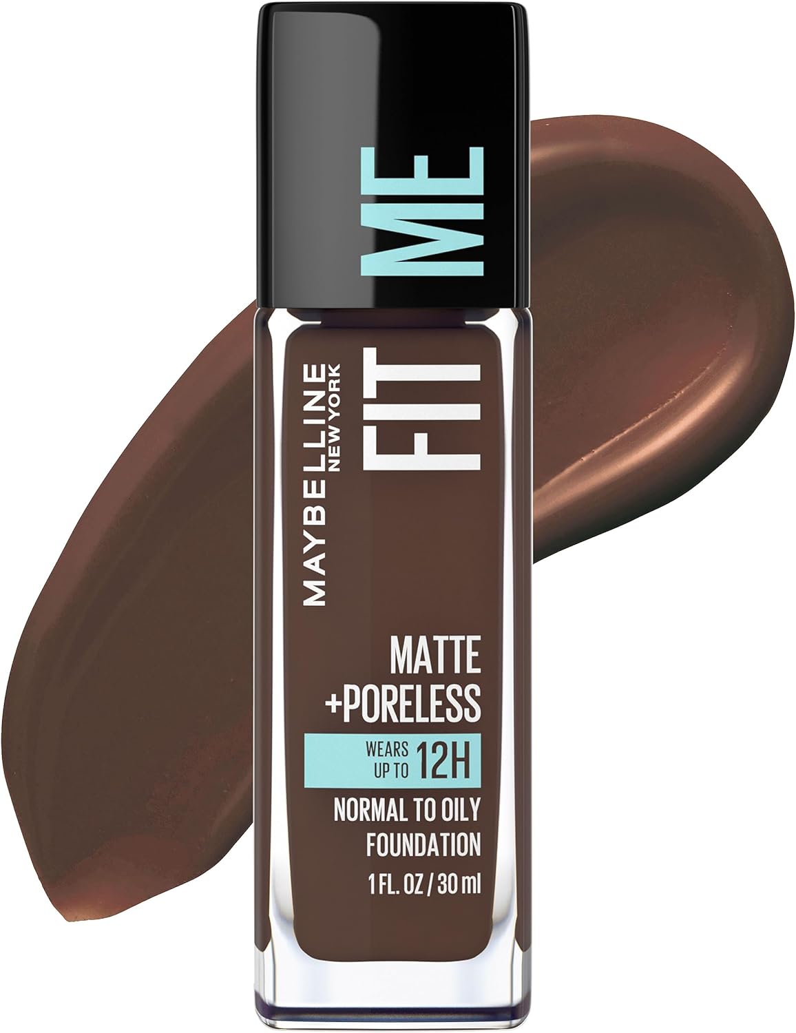 Maybelline Fit Me Matte + Poreless Liquid Oil-Free Foundation Makeup, Soft Tan, 1 Count (Packaging May Vary)