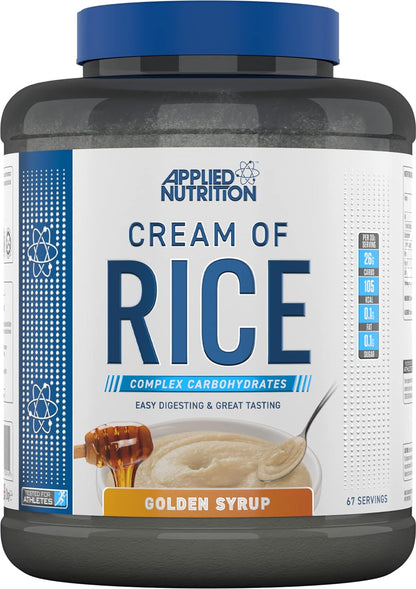 Applied Nutrition Cream of Rice - High Carbohydrate Cream of Rice Supplement, Source of Energy for Breakfast & Snacks, Easy to Digest, Low Sugar, Low Fat, Vegan, 2kg (Raspberry Ripple)