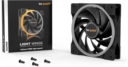 be quiet! Light Wings 120mm PWM, Premium ARGB Cooling Fan, 4-Pin, Triple Pack, BL076, black