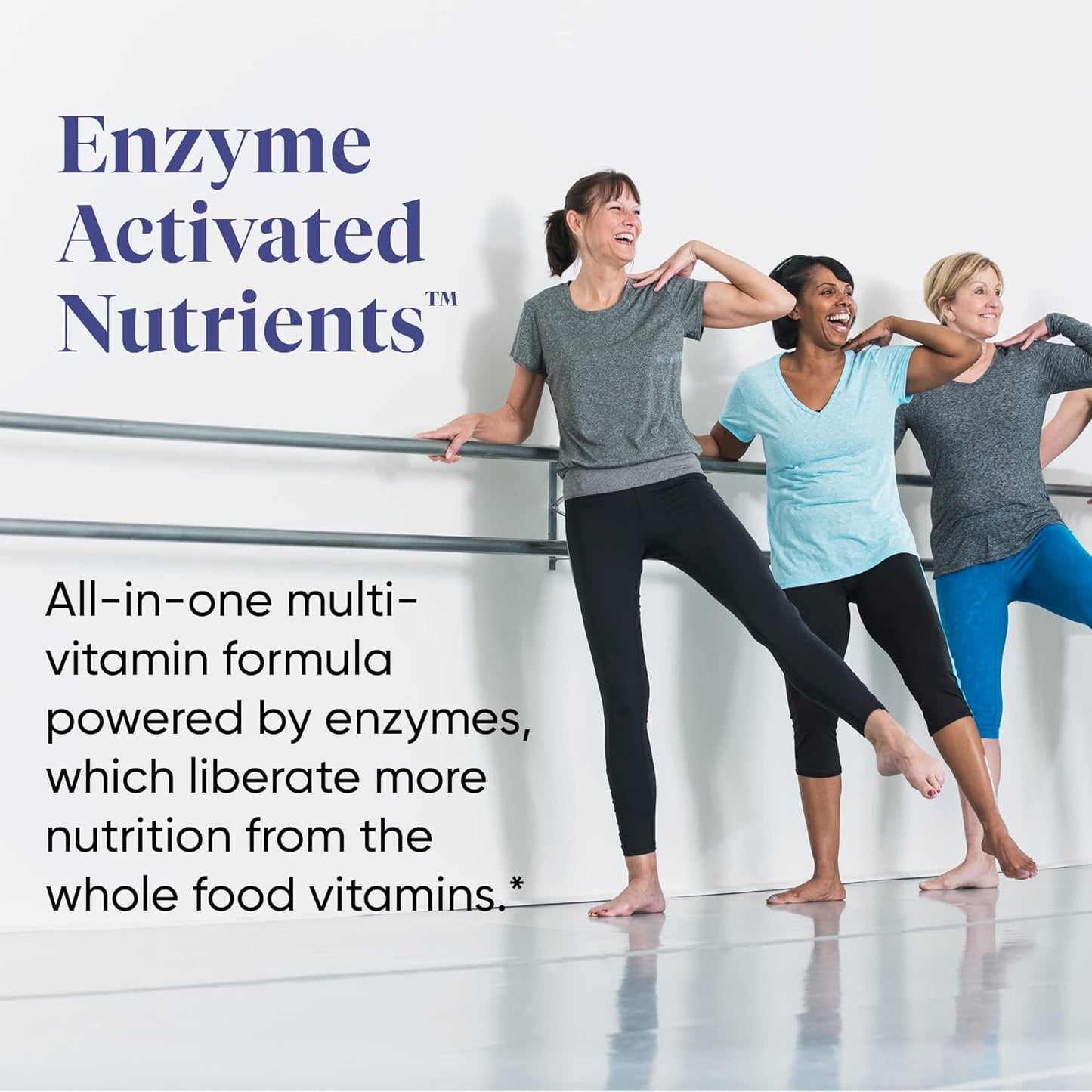 Enzymedica, Enzyme Nutrition Women's Multi-Vitamin, Support for a Healthy Heart, Immune Function and Energy, Non-GMO, 60 capsules