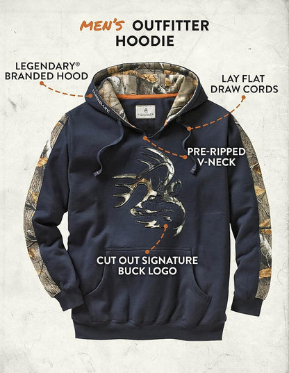 Legendary Whitetails Men's Camo Outfitter Hoodie Hoodie