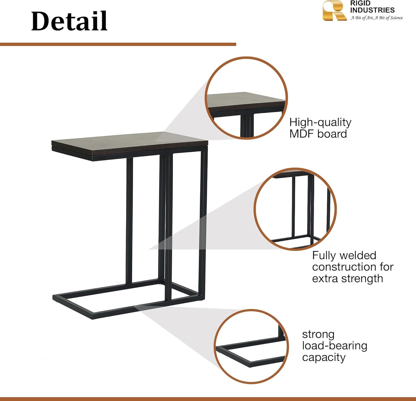 RIGID Steel Vertical Pedestal File Cabinet with 2 Drawers Storage Organizer for Bedroom, Living room, Home and Office