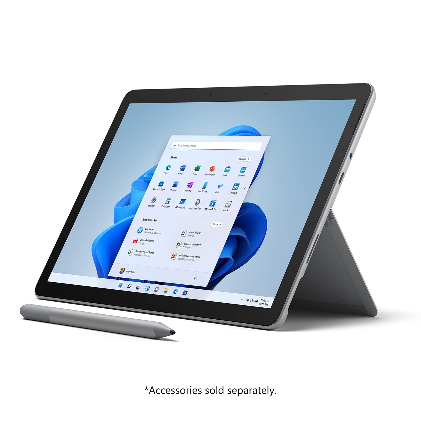 NEW Microsoft Surface Go 2-10.5" Touch-Screen - Intel Core m3-8GB Memory - 128GB SSD - Wifi + LTE - Platinum (Latest Model) - CaveHubs