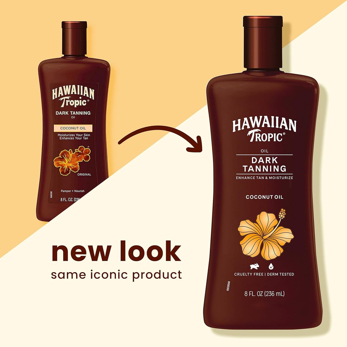 Hawaiian Tropic Dark Tanning Oil Original 8 Oz, Ounce (Pack Of 1)