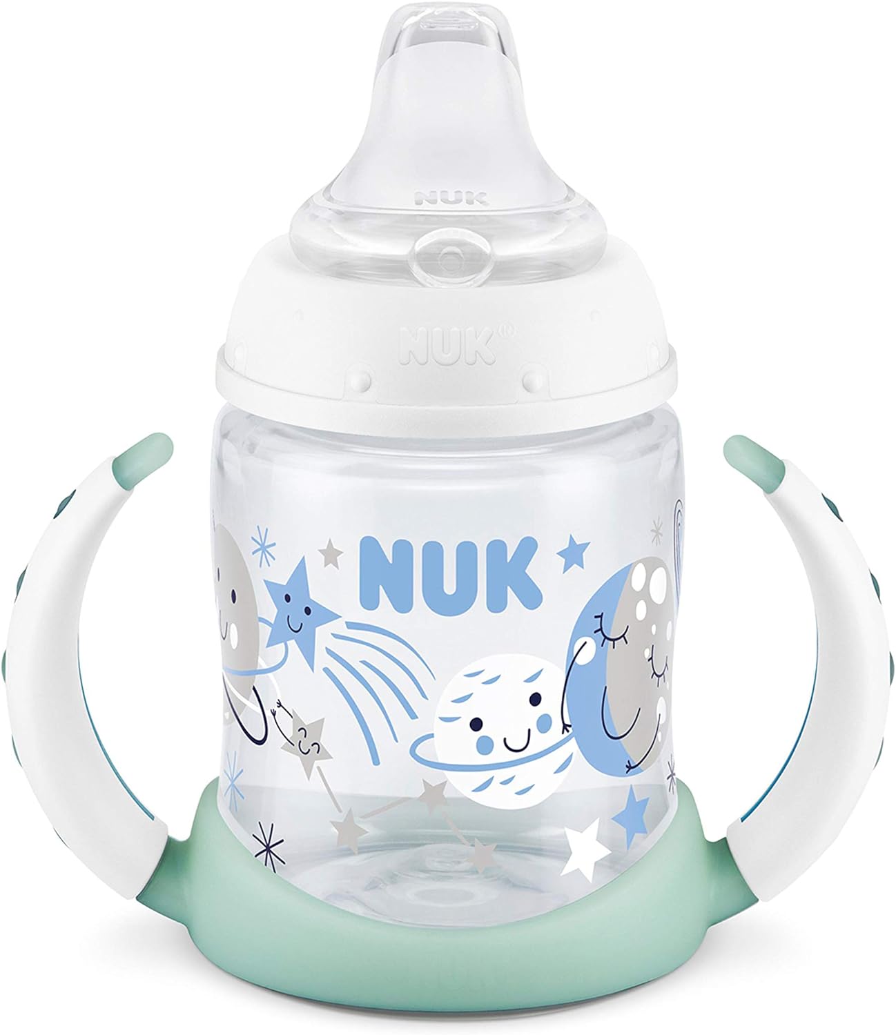 NUK Large Learner Cup, 10 oz, 2 Pack, 9+ Months, Timeless Collection, Amazon Exclusive, 70013, 2 Count (Pack of 1)