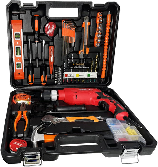 IBELL 650W Professional Tool Kit (Red) Pack of 115, IBL TD13-100