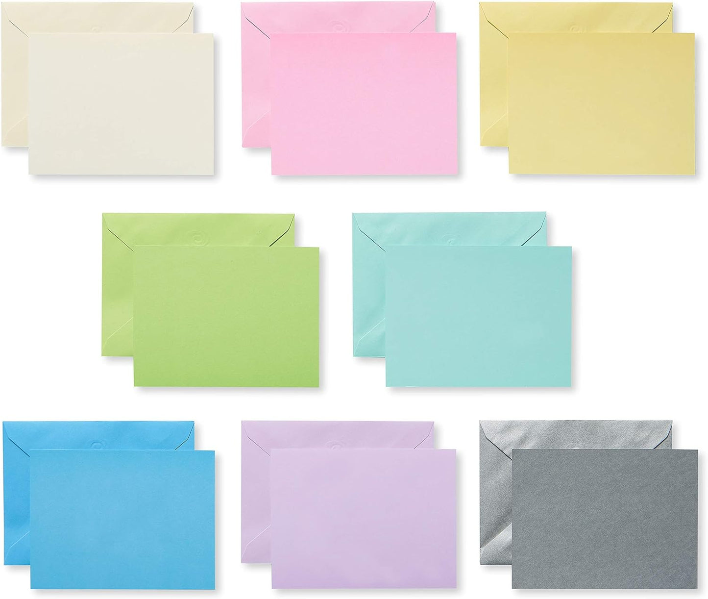 American Greetings Single Panel Blank Cards with Envelopes, Rainbow Colors (200-Count)