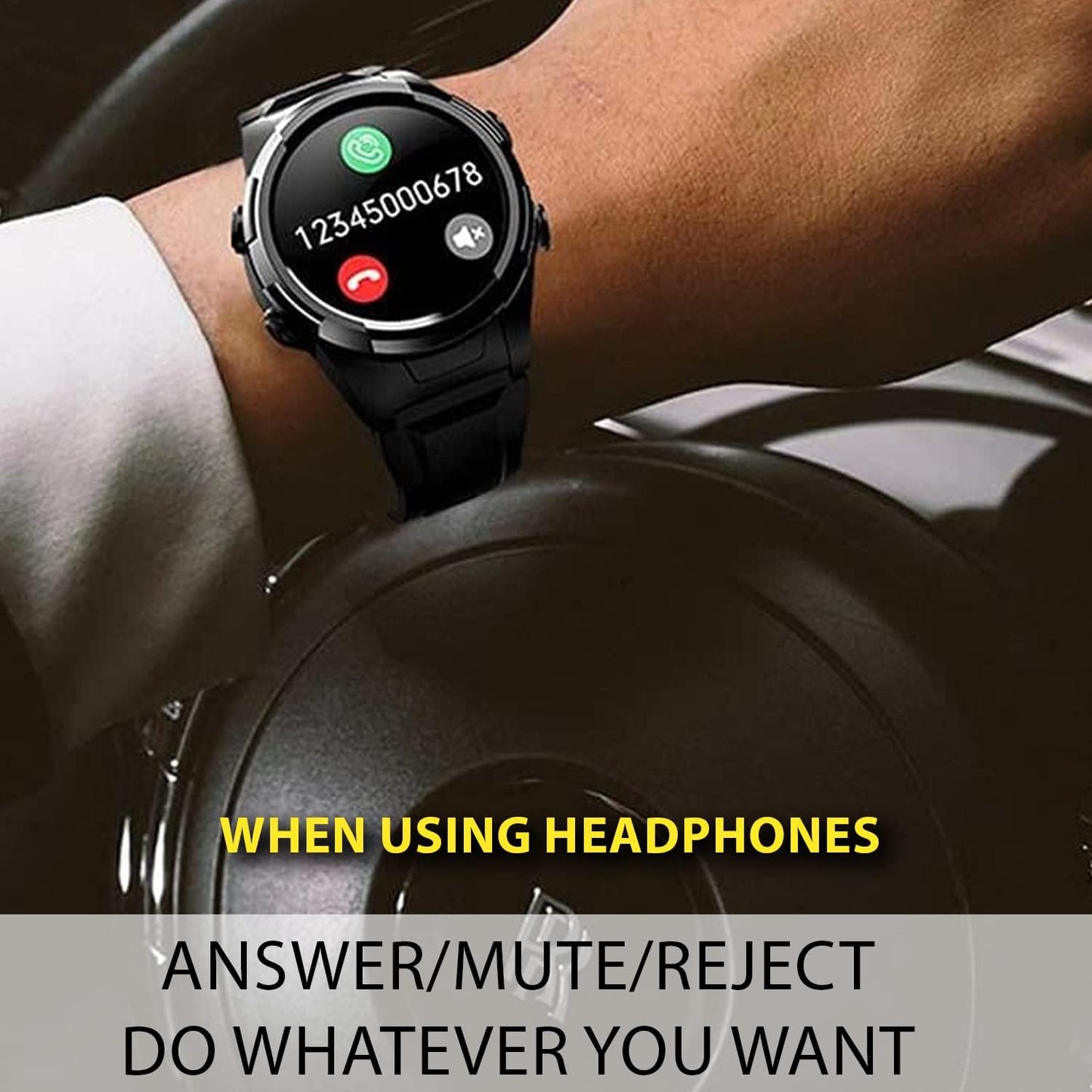 2 in 1 Smart Watch with Earbuds Waterproof HD Touch Screen JM06 Monitor Sports and Health Activities Mobile App Control S201