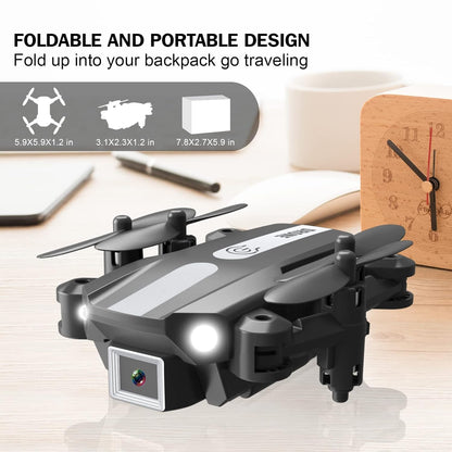 Wipkviey T25 Drone with camera 1080p, RC Quadrocopter for Adults, Mini Foldable Drone with 2 Batteries, FPV wifi transmission, 3D Flip, Altitude Hold, One Key Take Off/Landing