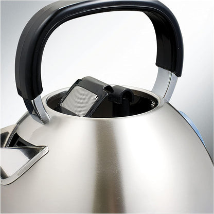 Kenwood 3000W Rapid Boil System, 1.6Litre Capacity Cordless Stainless Steel Traditional Electric Kettle, METAL SKM100