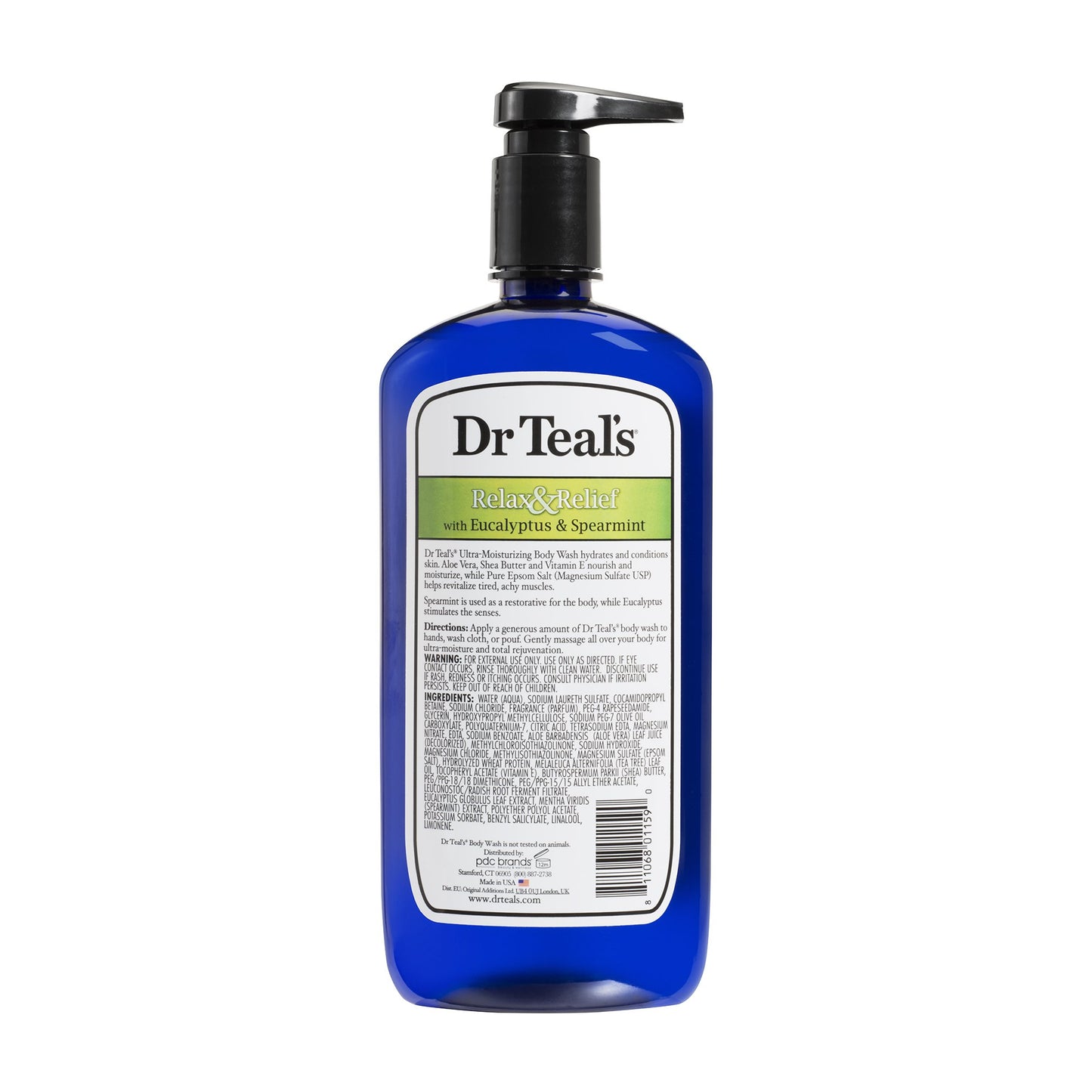 Dr Teal's Epsom Salt Body Wash - EUcalyptUS & Spearmint, 710Ml, 24 Ounce