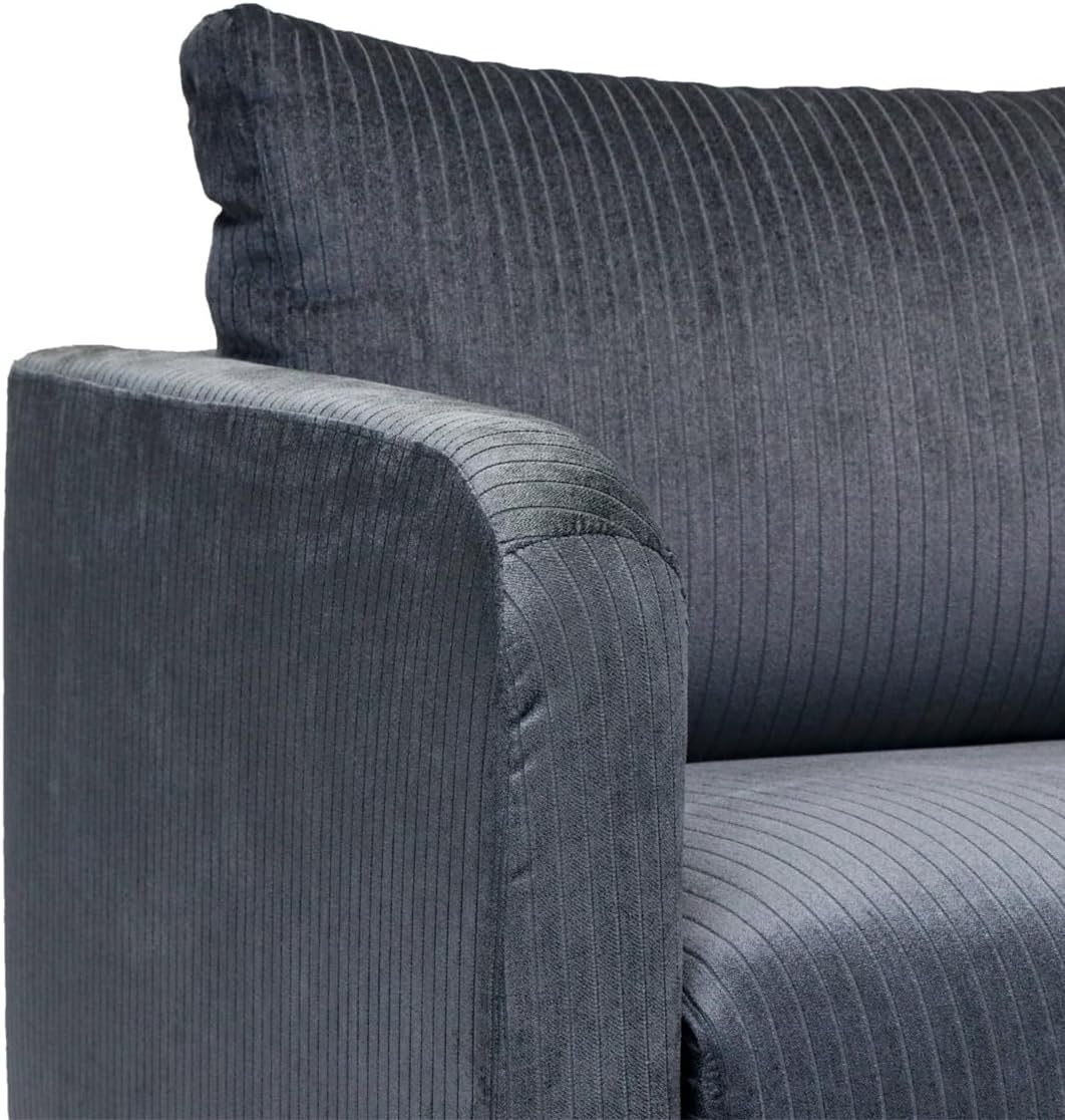 Chattels & More Massimo Corner Sofa L 314 Cm | D 101 Cm | H 87 Cm Grey