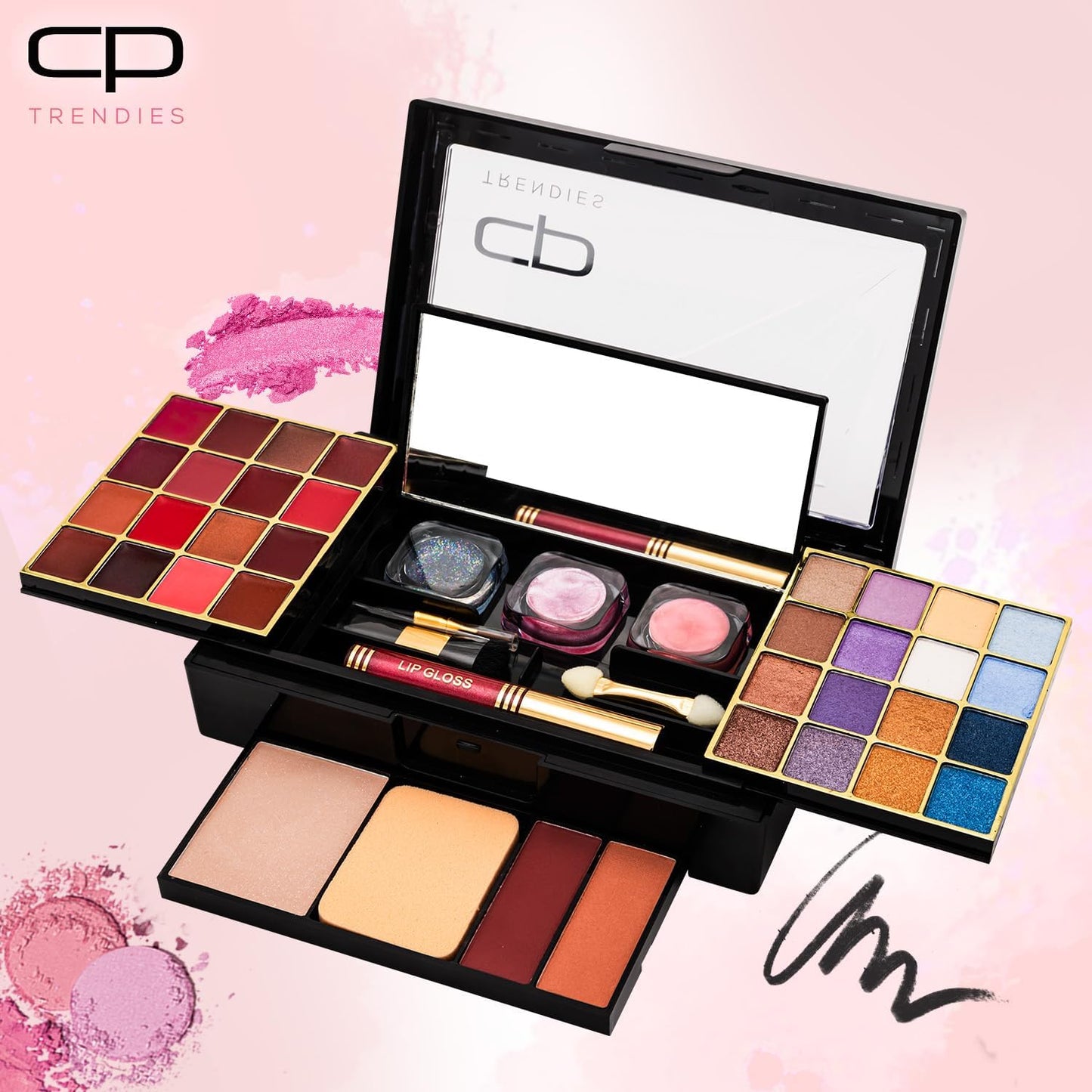 CP TRENDIES Makeup Kit 92 – STUNNING BEAUTY - Ultimate Color - Gift Set for Women/Girls | All-in-one Makeup Kit