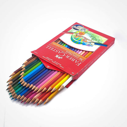 Faber-Castell COLOURS OF NATURE COLOUR PENCILS 24 COLOUR IN A CARDBOARD BOX,Assorted designs, 114426