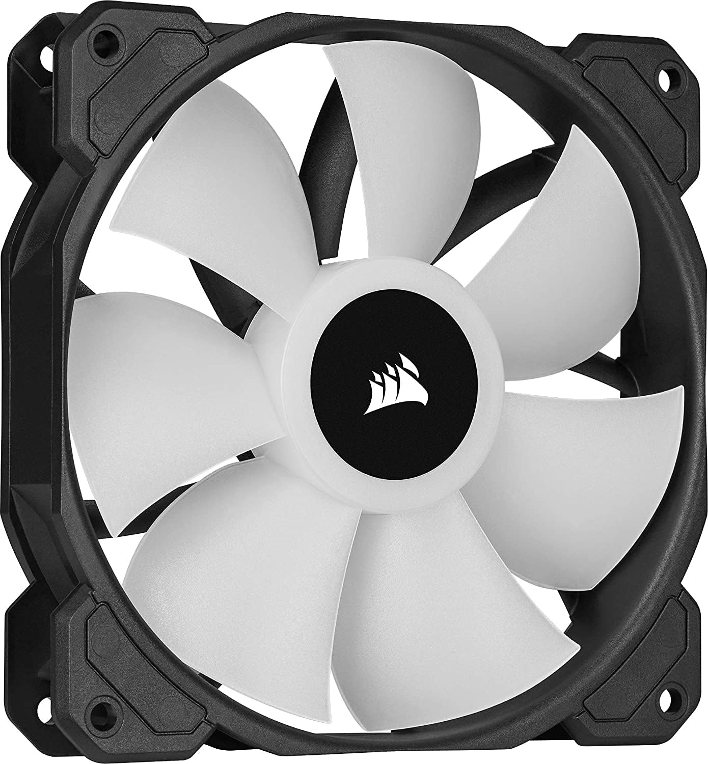 Corsair SP Series, SP120 RGB ELITE, 120mm RGB LED Fan with AirGuide, Single Pack, BLACK