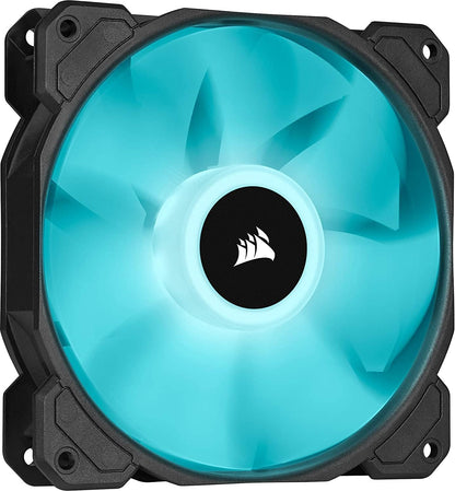 Corsair SP Series, SP120 RGB ELITE, 120mm RGB LED Fan with AirGuide, Single Pack, BLACK