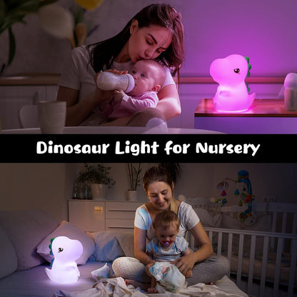 Dimanito Cute Kids Night Light Night Lamp Night Lights for Kids Bedroom Toddler Baby Portable Silicone Battery Led Nightlight Nursery (Cute Bunny)