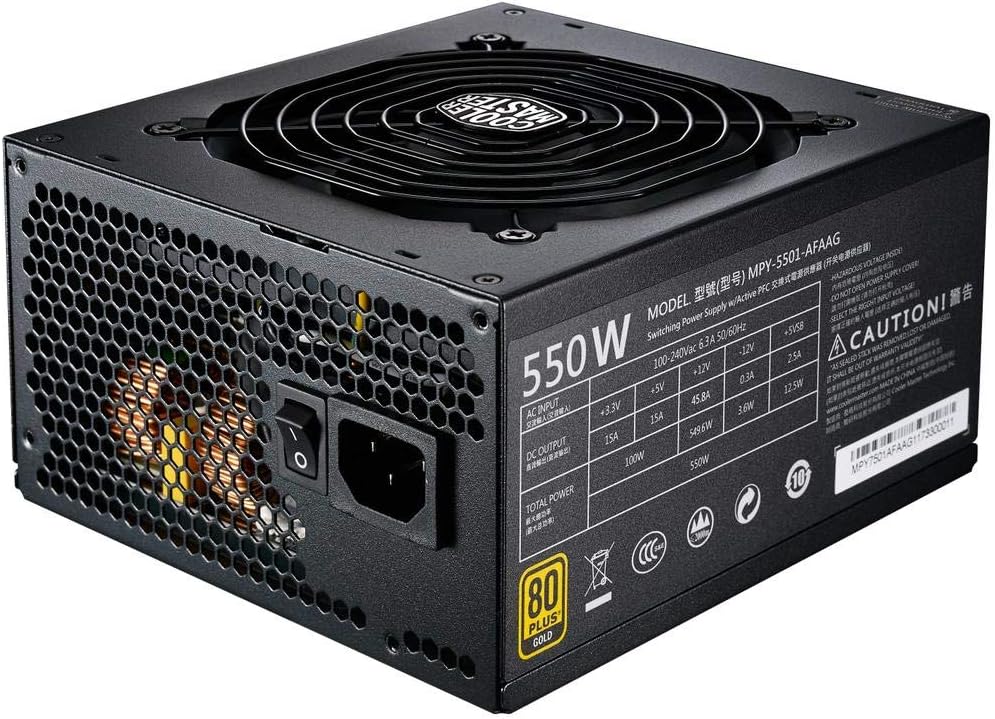 Cooler Master MWE Bronze 600 Watt 80 Plus Certified Power Supply, 3 Year Warranty - CaveHubs