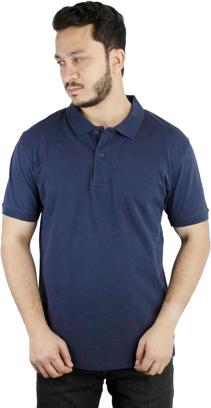 Men's Solid Pique Polo Shirt - Polo Shirt for Men