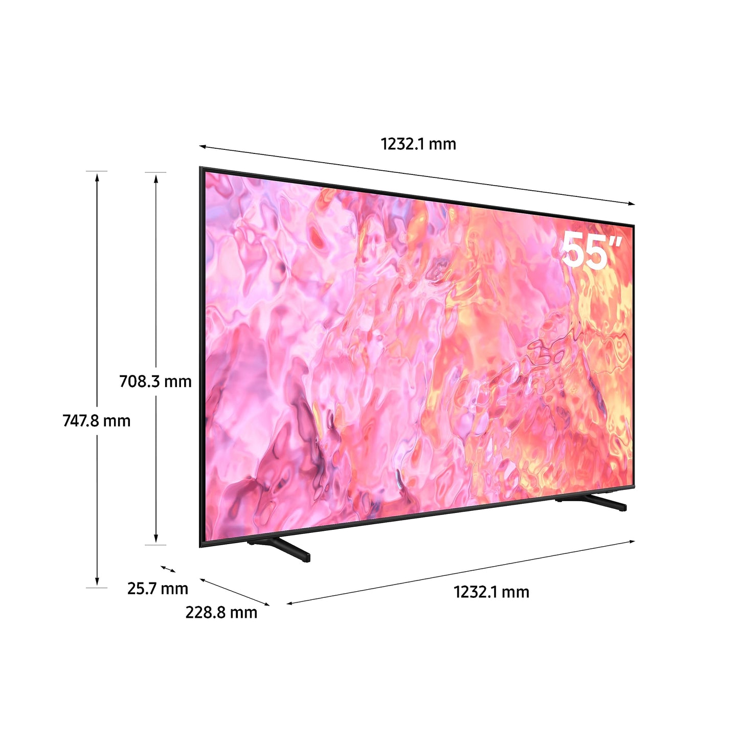 Samsung 55 Inch TV Crystal UHD Crystal Processor 4K Hub - UA55CU7000UXZN (2023 Model)