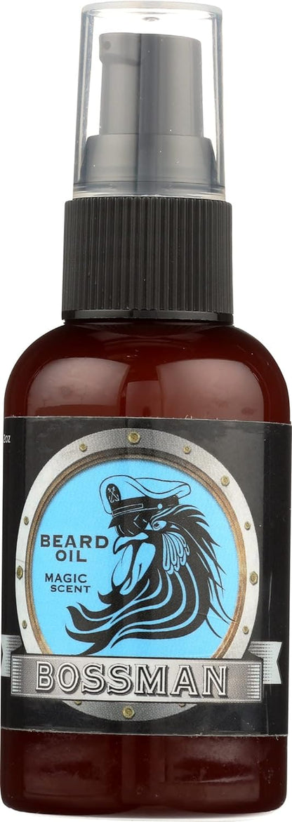 Bossman Brands Beard Oil 2oz All Natural Oils with Essential Oil Scent (Stagecoach)