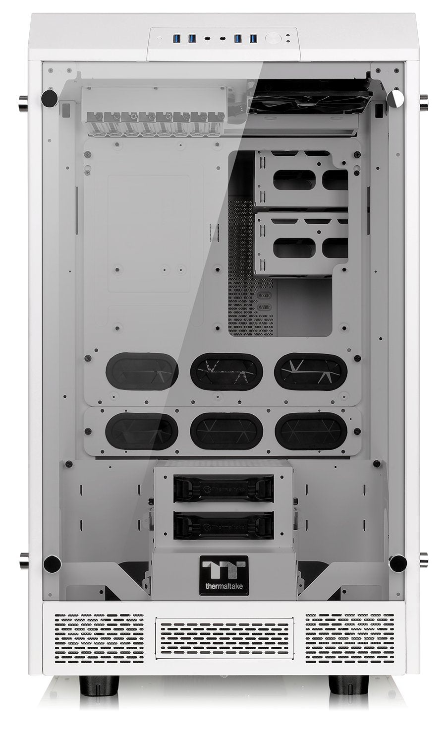 Thermaltake Tower 100 Black Edition Tempered Glass Type-C (Usb 3.1 Gen 2) Mini Tower Computer Chassis Supports Mini-Itx Ca-1R3-00S1Wn-00