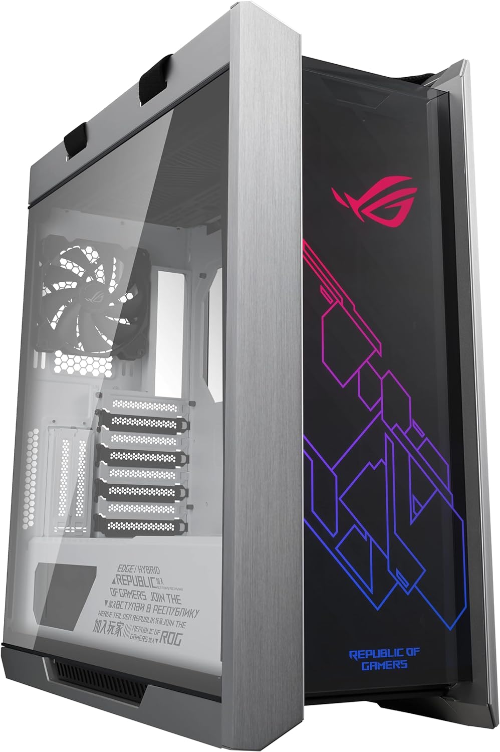 ASUS ROG Z11 Mini-ITX/DTX Gaming Case with Patented 11° Tilt Design, Compatible with ATX Power Supply,3-Slot Graphics, Front I/O USB 3.2 Gen 2 Type-C, 2x USB 3.2 Gen 1 Type-A and ARGB Control Button