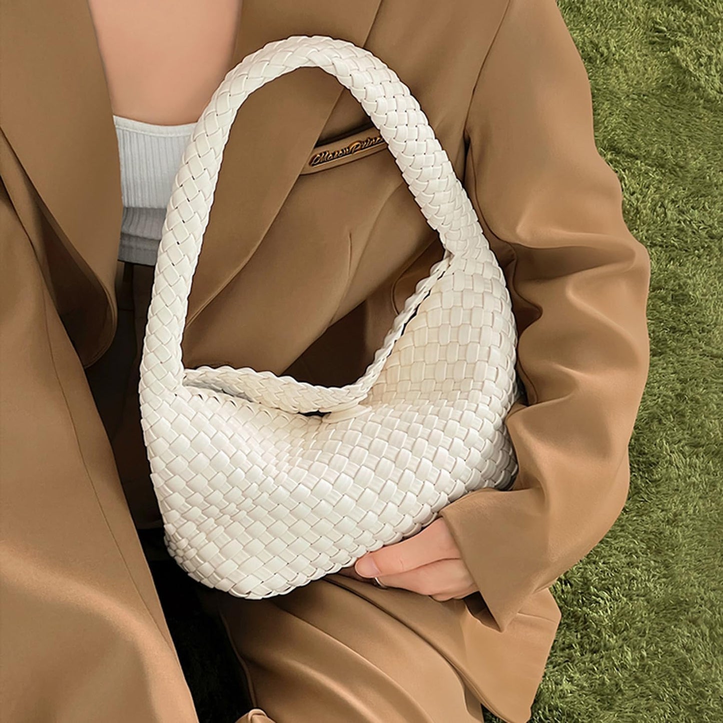 Fashion Designer Handbags and Purses Women Shoulder Bag Casual Versatile Hand Woven Shopping Totes Ladies Underarm Bags