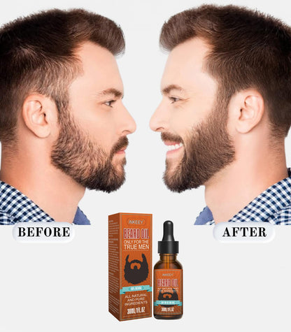 Beard Oil, Pure Natural Beard Growth Oil, Beard Moisturizing Softener, Beard Growth Products for Patchy Beard, Fathers Day, Perfect Gifts for Men Husband Boyfriend Dad, with Azurer Scent(30 ml)