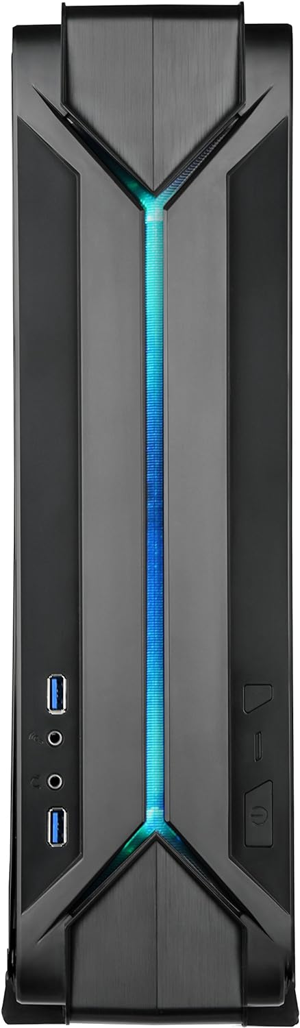 SilverStone Technology Gaming Slim Computer Case for Mini-Itx with Integrated RGB Lighting Cases (SST-RVZ03B-USA)