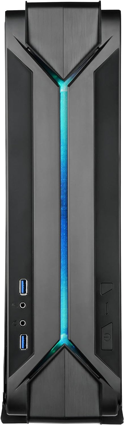 SilverStone Technology Gaming Slim Computer Case for Mini-Itx with Integrated RGB Lighting Cases (SST-RVZ03B-USA)