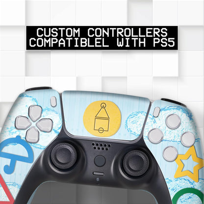 BCB Controller Customised for PS5 Controller Wireless. Original Playstation 5 Controller Compatible with Custom PS5 Remote Control Console. Customized with Permanent Hydro-dip Printing (Not a Skin)