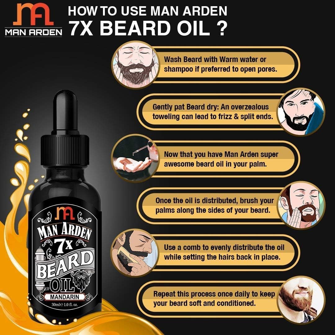 Man Arden 7X Beard Oil (Lavender) 30ml