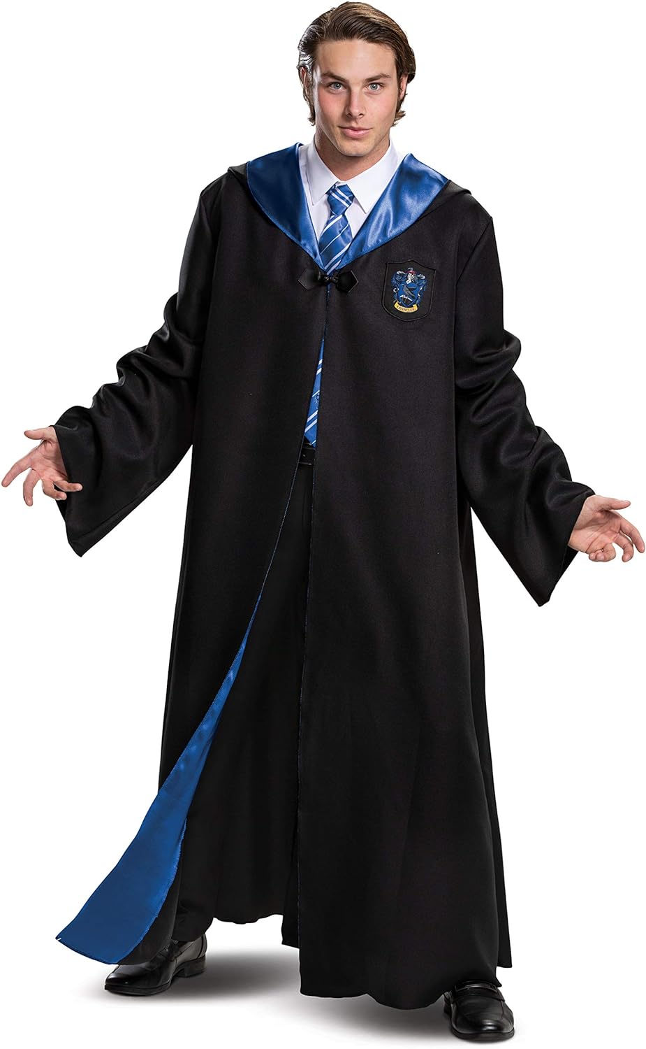 DISGUISE Harry Potter Robe, Deluxe Wizarding World Hogwarts House Themed Robes for Adults, Movie Quality Dress Up Costume Accessory, Black