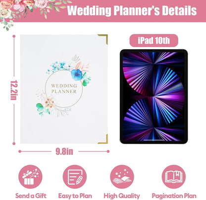 Bridal Wedding Planner Book and Organizer, Engagement Countdown and Unique Gift for Couples, Future Brides and Grooms