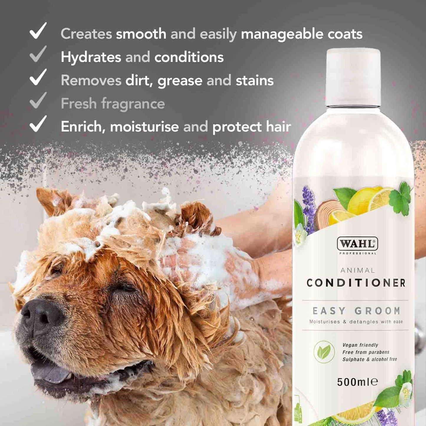 Wahl Mucky Puppy Shampoo, Dog Shampoo, Shampoo for Pets, Gentle Pet Friendly Formula, Sensitive Skin, Shampoo for Young Animals, Ready-to-Use, Remove Dirt.