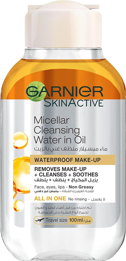 Garnier Skin Active Micellar Cleansing Water Classic Makeup Remover, 400ml + Micellar Cleansing Water In Oil 100 ml