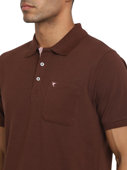 Deniklo Men's Polo Collar T-Shirt with Pocket & Logo DK 225